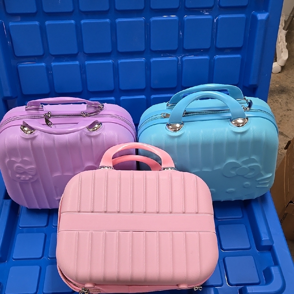 Hello Kitty Pastel Hard Shell Cosmetic Cases